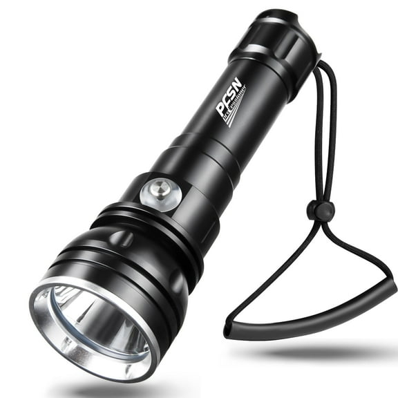 PFSN Scuba Dive Light 3000 Lumens, Waterproof Diving Flashlight for Caving, Snorkeling & Deep Diving