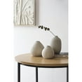 thumbnail image 5 of Creative Co-Op Round Stoneware Vases with Polka Dot Finish, White and Black, Set of 3, 5 of 9