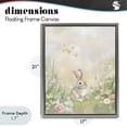 thumbnail image 4 of Stupell Industries Cottage Nursery Bunny in Meadow Gray Floating Frame Canvas Art, 17 x 21, by Arlington Prints, 4 of 8