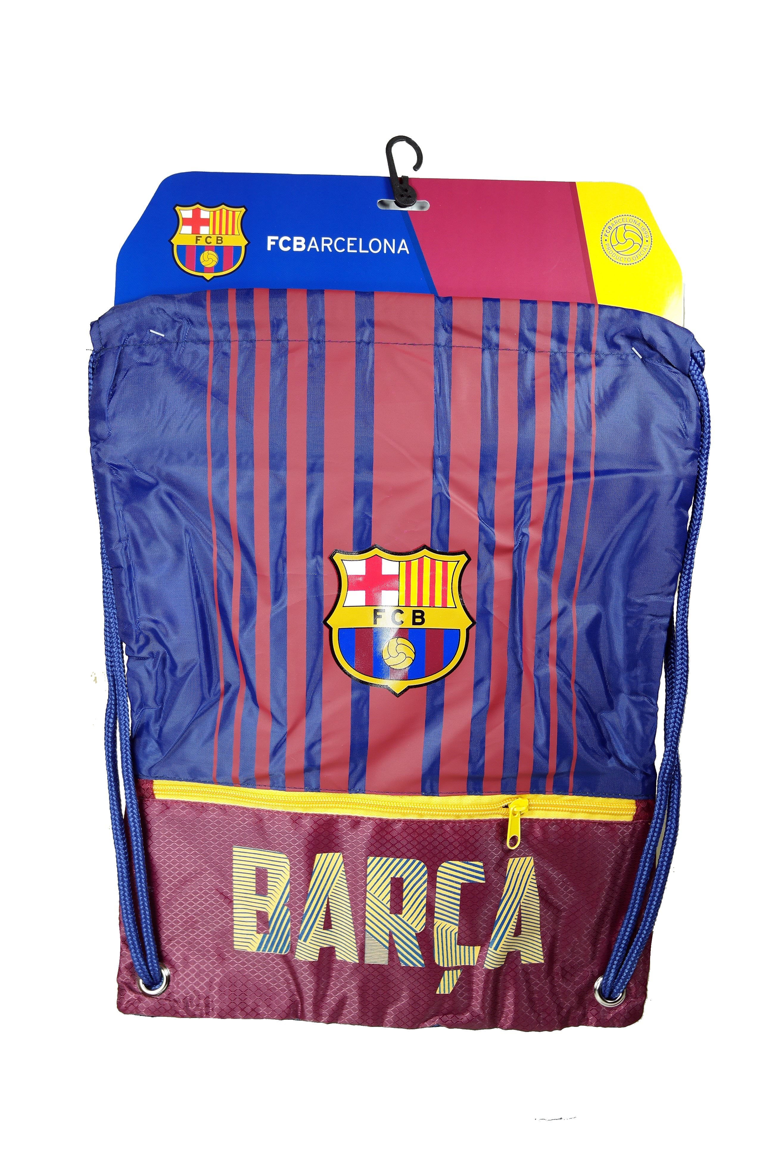 RHINOXGROUP FC Barcelona Authentic Official Licensed Soccer Drawstring Cinch Sack Bag 03 
