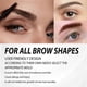 thumbnail image 3 of Crema para cejas Jaysuing con pincel para cejas, colorante automático, resistente al agua y duradera, maquillaje a prueba de manchas, no se mancha fácilmente, crema para cejas - Traje marrón oscuro, 3 of 5