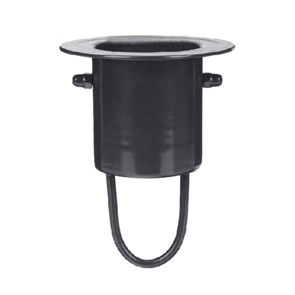 Rain Chain Gutter Adapter Black Stainless Steel Texture Gutter Chain Downspout Suitable for Installation Rain Chain