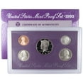 thumbnail image 1 of 1993 Clad Proof Set U.S. Mint Original Government Packaging OGP COA, 1 of 6