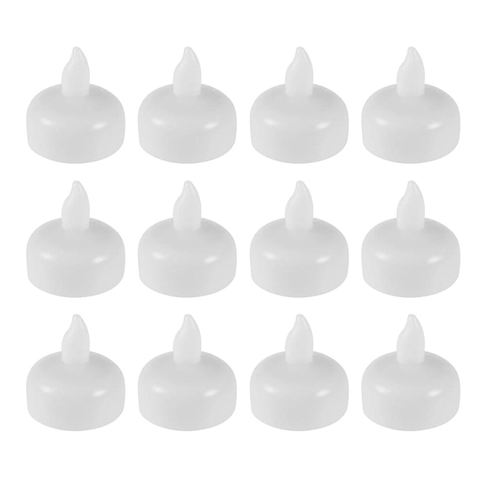 Floating Lights 12 Pcs Waterproof Led Candle Nights Water Floating