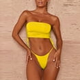 thumbnail image 2 of VerPetridure Bandeau Bikini Sets for Women Swimwear Tube Solid Bandage Two Piece Swimsuit Bikini Swimming Beachwear, 2 of 4