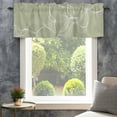 thumbnail image 4 of Sage Green Farmhouse Short Window Curtain Valances, Minimalist Abstract Modern White Art Rod Pocket Kitchen Valances for Living Room Bedroom Bathroom Cafe 54" x 18", 4 of 8