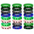 thumbnail image 1 of Pulseras de silicona con diseño pixelado para niños, 24 piezas Ayinhov, 1 of 4