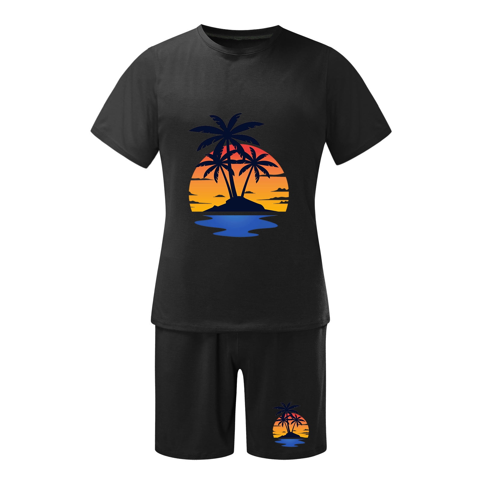 Vedolay Matching Short Sets For Men Men's Polo Shirt and Shorts