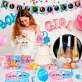 thumbnail image 5 of 118PCS Baby Gender Reveal Party Supplies Gender Reveal Balloons Boy or Girl Banner, Mommy To Be Sash Baby Gender Reveal DecorationsDecorations Balloons Tablecloth Pennant Cutlery Set & Cupcake Topper, 5 of 7