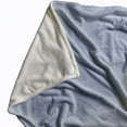 thumbnail image 2 of Simply Daisy Beach Huts Fleece Throw Blanket, Blue, Small Throw, 2 of 4