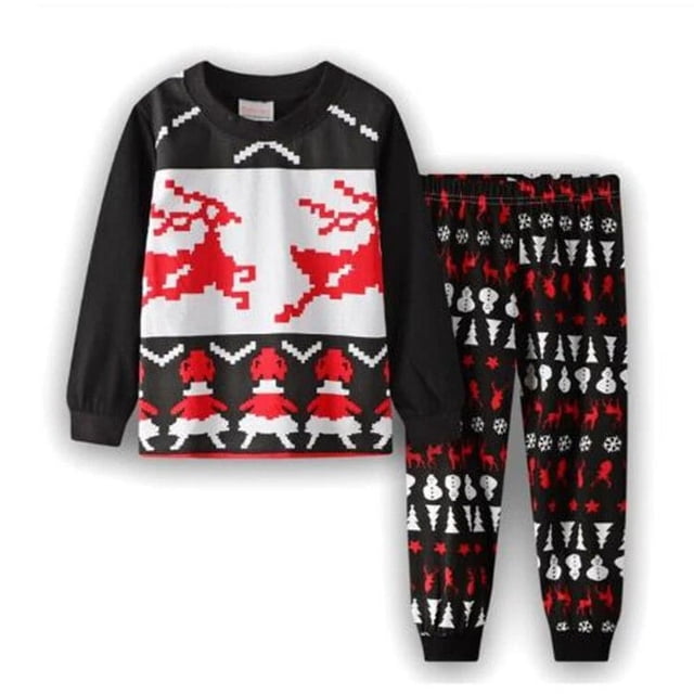 Conjunto de pijamas de algodón para niños y niñas, ropa de dormir de manga larga, de buena calidad, para Navidad, novedad