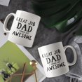 thumbnail image 3 of Great Job Dad Youre Awesome Coffee Mugs 15 OZ Sublimation Mugs,Double-sided Printing Ceramic Cups Ceramic Mugs for Coffee,Tea,Hot Cocoa, 3 of 4