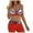 Red, variant on vigerkar Women Two Piece Swimsuits with Boyshort High Waisted Bikini Set Tummy Control Bathing Suit Red, XL