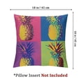 thumbnail image 4 of PIKWEEK Pillow Covers Summer Colorful Fresh Pineapple Tropical Fruit Cotton  Throw Pillow Case Cushion Cover Outdoor Home Couch Decorative Set of 2 Multiple specifications, 4 of 7