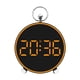 thumbnail image 3 of Reloj despertador digital de pared, moderno reloj electrónico de escritorio con pantalla de temperatura. Naranja, 3 of 9