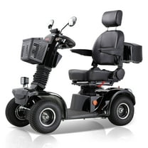 Mobility Scooter Deluxe Scooters Touring, Fully Assembled, Adult Mobility Scooter, Black