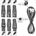 thumbnail image 4 of 7 PCS Power Cord 5V Replacement Charger USB adapter Suitable for Electric Hair Clippers, Beard trimmers, Shavers, Beauty Instruments, Desk Lamps., 4 of 5