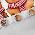 thumbnail image 4 of Manfei Cute Gingerbread Man Black Out Curtains,Christmas Tree Curtains Pack of 2 (42x63 Each),White Brown Bedroom Curtains For Kids,Ultra Soft Home Decor, 4 of 6