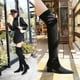 thumbnail image 4 of De moda y minimalistas con tacones altos y gruesos, sexys, con efecto adelgazante, botas largas por encima de la rodilla, zapatos de gamuza para mujer para discotecas, 4 of 5