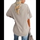 thumbnail image 3 of Camiseta Básica de Corta con Cuello en V Color Albaricoque S, 3 of 5