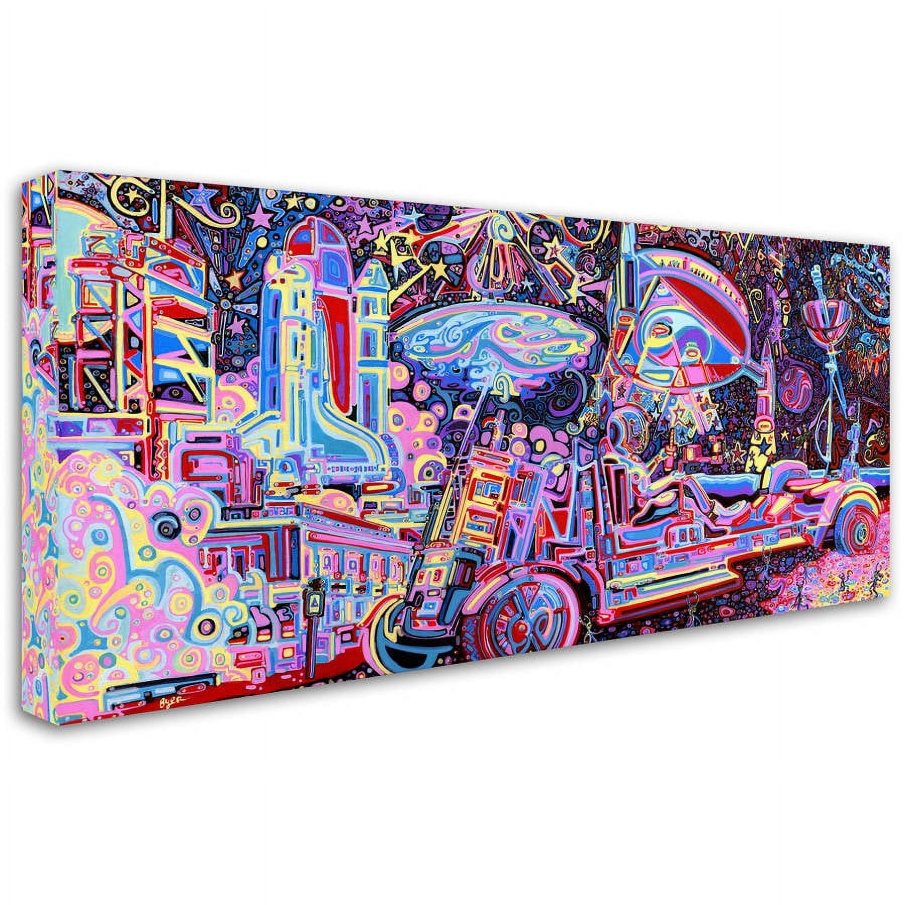 Trademark Fine Art "Moon Buggy" Canvas Art by Josh Byer