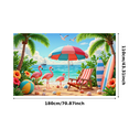 thumbnail image 5 of Colorful Design Tropical Beach Vacation Banner Decorative Summer Flamingo Palm Tree Banner for Beach Party Indoor Decoration Holiday Event, 5 of 7