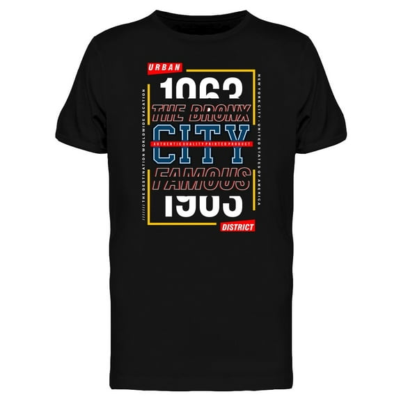Bronx City Famous Typography Tee Men's -Image by Shutterstock