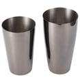 thumbnail image 1 of Juego de coctelera de acero inoxidable 304, mezclador de bebidas de vino, accesorio para barman, fiesta, negro, 800/600 ml, 1 of 14
