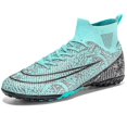 thumbnail image 1 of ZHAOCHENG Botas de fútbol para hombre, antideslizantes, para fútbol, para césped, 39 unidades, color azul, 1 of 5