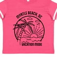 thumbnail image 4 of Inktastic Summer Vacation Mode Myrtle Beach South Carolina Boys or Girls Toddler T-Shirt, 4 of 5