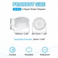 thumbnail image 2 of Salt and Pepper Shaker Stoppers Plastic Salt Shaker Plug Replacement Round End Cap 0.94", 2 of 6
