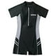 thumbnail image 4 of Traje de baño Sunnimix traje de Esnórquel con cremallera frontal Manga Corta XL Negro gris, 4 of 8