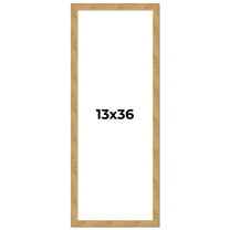 13x36 Frame Beige Real Wood Picture Frame Width 1.25 inches | Interior Frame Depth 0.5 inches |