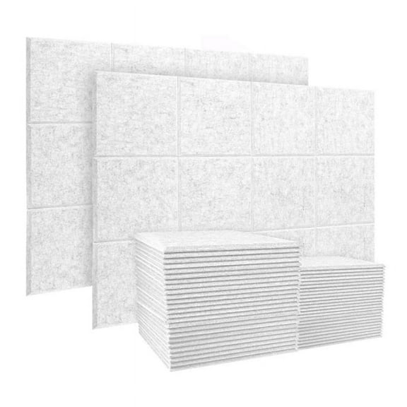 20 Pack Acoustic Panels Sound Dampening Panels,Sound Proof Padding Beveled Edge Tiles,for Wall Decor &Acoustic Treatment,20 x Sound absorbing panels,Silver-gray