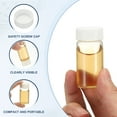 thumbnail image 3 of 20ml Clear Glass Vials, 10Pcs Sample Vials with Screw Cap Reagent Media Bottle with Labels Leak-Proof Liquid Sample Glass Vial for Lab Laboratory, 3 of 6