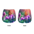 thumbnail image 3 of Logiee Wild flowers of clover and butterfly Print Women 2 in 1 Running Shorts,High Waisted Athletic Shorts,Gym Workout Shorts with Liner Pockets-Medium, 3 of 7