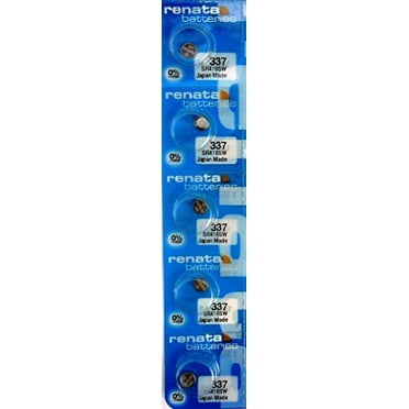 Renata 337(SR416SW) Button Cell watch battery, 5 Batteries