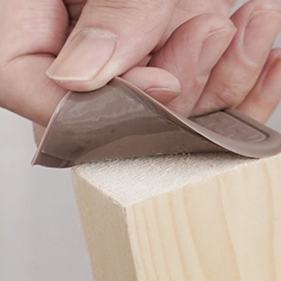YSNOOWE 8Ud Almohadillas Antideslizantes Para Patas De Y Sillas Silicona Marrón