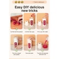 thumbnail image 6 of Professional 14-Blade Portable Blender for Smoothies, 340ml Personal Juicer Cup with Smart LED Display, Cordless Fruit Mixer for Gym and Trave, 6 of 8