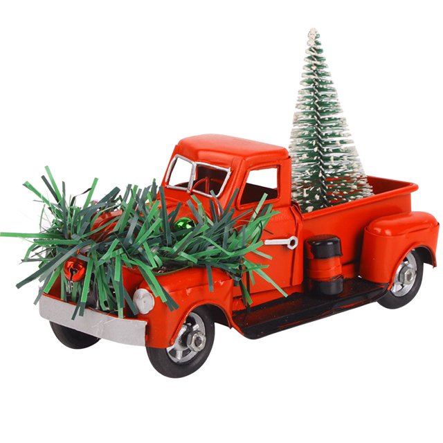 Red Farm Truck Christmas Centerpiece Christmas Red Truck Decor Farm