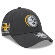 Men's New Era  Graphite Pittsburgh Steelers 2024 NFL Draft 9FORTY Adjustable Hat
