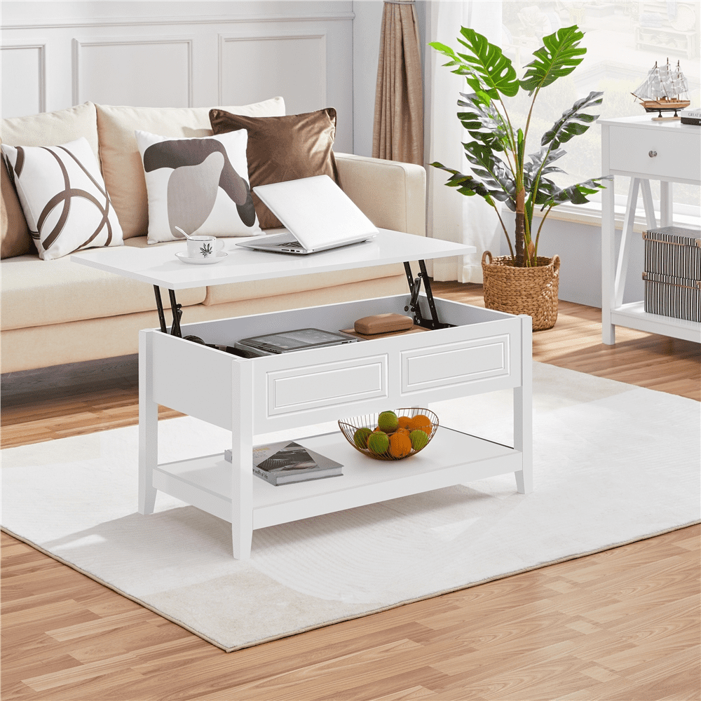 Buy SmileMart Wooden Lift Top Coffee Table with Hidden Compartment