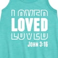 thumbnail image 2 of Instant Message - Loved John 3 16 - Toddler & Youth Girls A-line Dress, 2 of 5