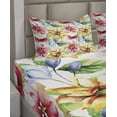 thumbnail image 2 of Ambesonne Colorful Fitted & Top Sheet Set with Shams, Country Art, Multicolor, 2 of 4