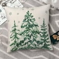 thumbnail image 3 of Christmas Pillow Covers 20X20 Inch Set of 2 Forest Trees Christmas Decor Pillow Covers Green Throw Pillows Winter Christmas Cushion Cases Linen for Home Decor Sofa Couch Living Room, 3 of 6