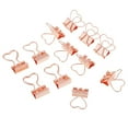 thumbnail image 2 of AMLESO Pack de 12 Pièces Pinces à Reliure, Or Rose / Métal Doré Pinces à Reliure, Mignon Or Rose, 2 of 8