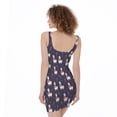 thumbnail image 2 of Xmas Llama Pattern Print Sleeveless Bodycon Dress, Jesus Christian Fashion Summer Maxi Dress For Women, 2 of 4