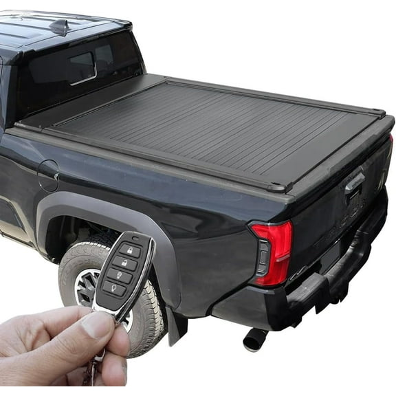 Syneticusa ER Power Retract Hard Tonneau Cover Fits 2016-2025 Toyota Tacoma 6ft Truck Bed Retractable Waterproof T-Slot Rails