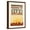 Brown Frame, variant on Art.com Madison, Wisconsin - Skyline and Sunburst Screenprint Style Art Print by Lantern Press, Brown Frame Wall Art, 21" x 29"