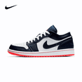 thumbnail image 3 of Zapatillas de baloncesto Air Jordan 1 de cuero, estilo retro, modernas, antideslizantes, resistentes al desgaste y de corte bajo para hombre, 3 of 5